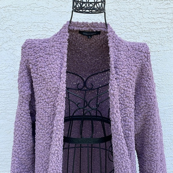 MEROKEETY Women's Long Sleeve Soft Chunky Knit Sweater Open Front Cardigans - Picture 5 of 11